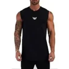 Ghassy Co. Erkek Nem Emici Hızlı Kuruma Atletik Teknik Performans Sporcu Sıfır Kol T-Shirt