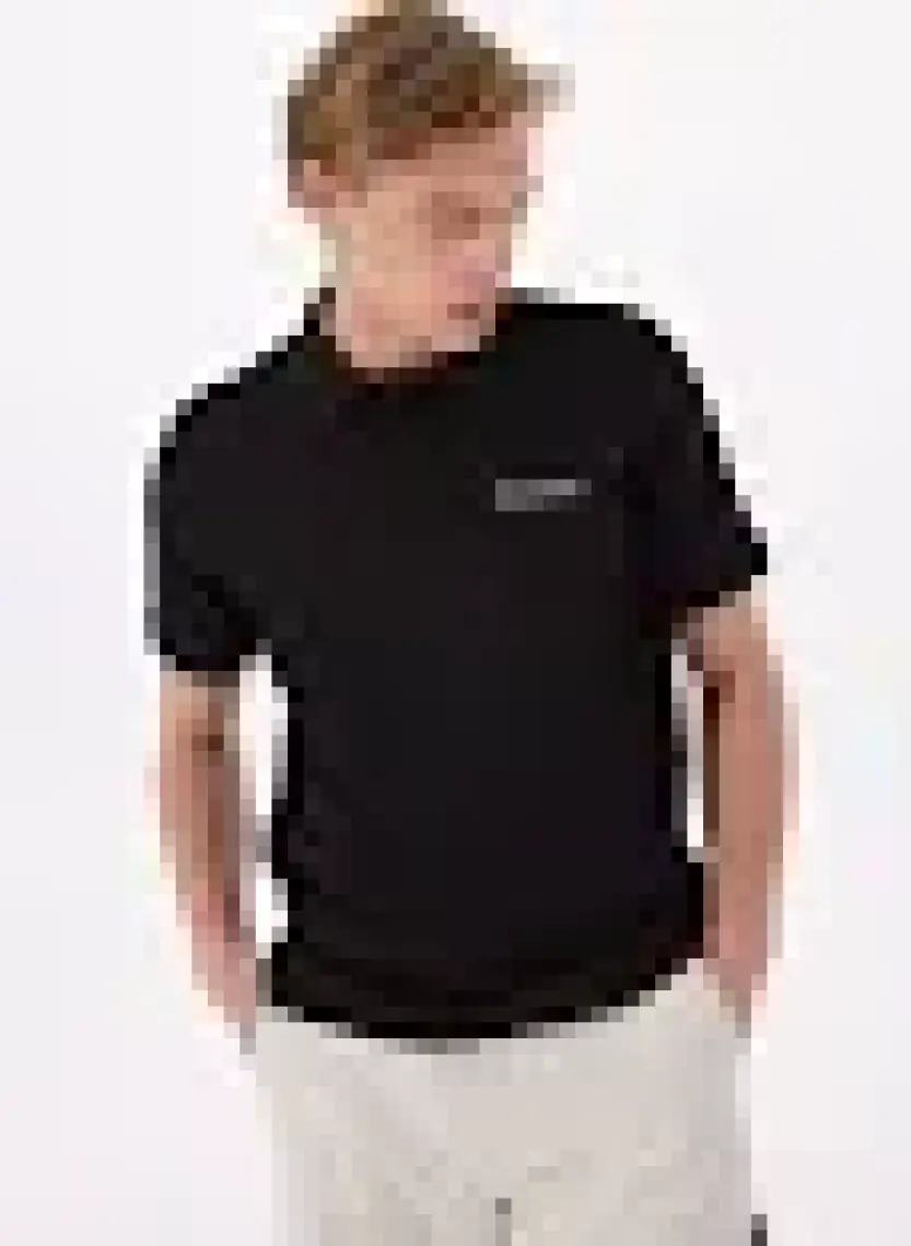 Discovery Expedition Siyah Erkek Polo Yaka Basic Polo T-Shirt D4SM-TST3283