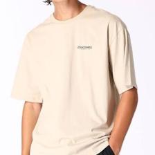Discovery Expedition Bej Erkek Bisiklet Yaka Loose Fit T-Shirt D4SM-TST3257