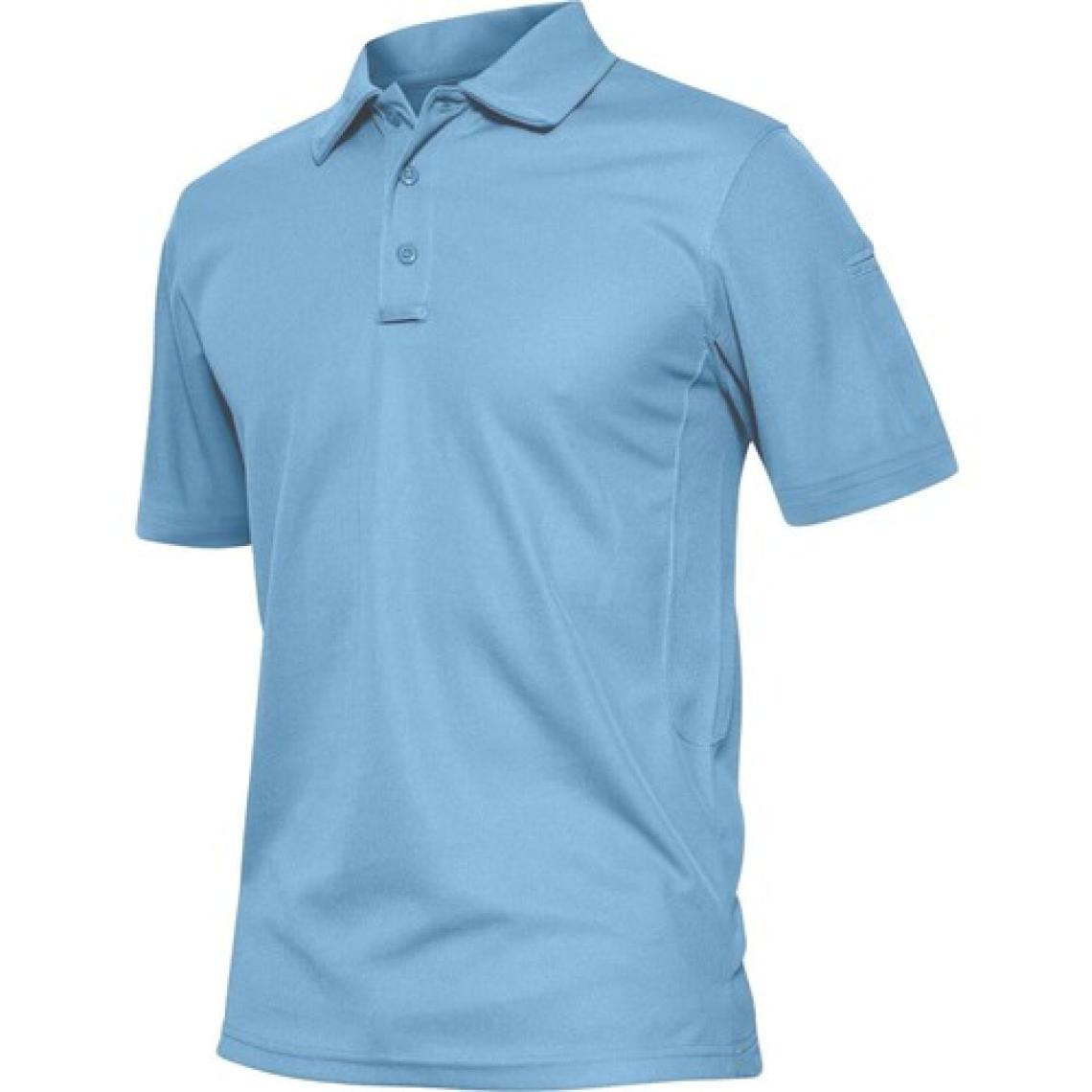 Ghassy Co. Erkek Taktik Polo Yaka Gömlek Hızlı Kuruma Nem Emici Performans Pique Jersey Golf T-Shirt
