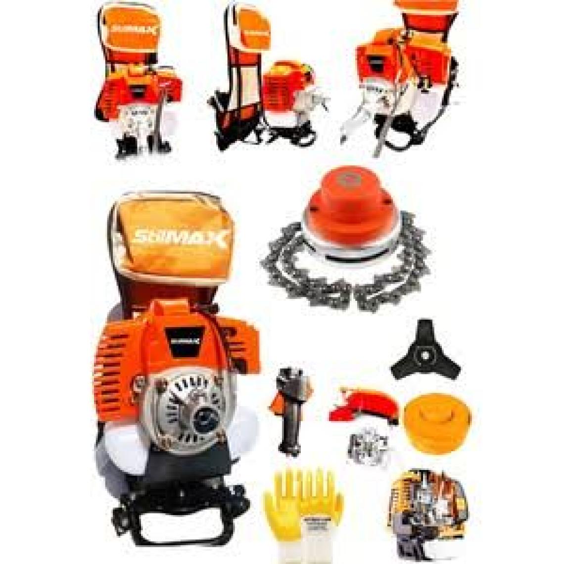 Stilmax Turbo Çelik Krank 3.2 Hp 63cc Benzinli Sırt Tipi Tırpan Çayır Ot Biçme Makinesi +Canavar Başlık +Yağ