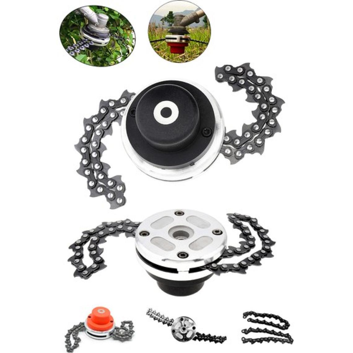 Proxtech  Craftex Motorlu Tırpan Universal Metal Başlık | Zincirli Tırpan Aparatı Başlığı Ot Çalı Biçme Seti