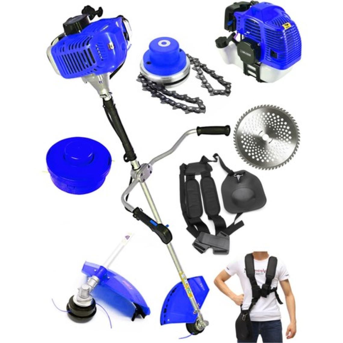 Graizer 6 Hp Yan Tipi Benzinli Motorlu Ot Çalı Tırpanı Çim Biçme Makinesi Tırpan + Canavar Baslik