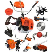 Mager Benzinli 9,9 Hp Yan Tip Çalı Çim Biçme Tırpan +Çapa Aparatı +Canavar Başlık