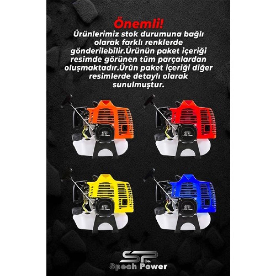 Spech Power Patrick 14 Hp Geniş Piston Benzinli Yan Tipi Ot Çalı Çim Biçme Kesme Makinesi