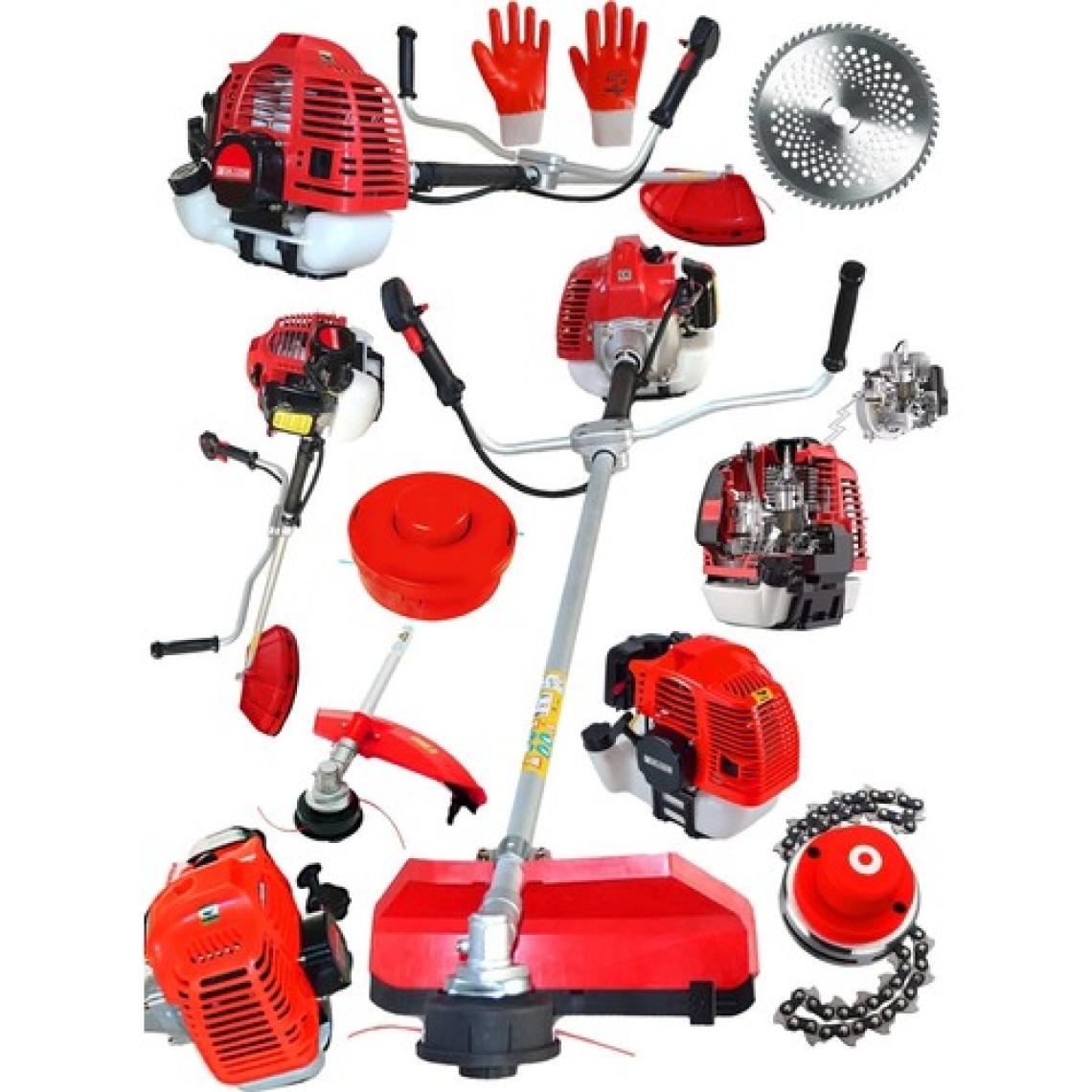Graizer Alman K6003 Yan Tipi Benzinli Motorlu Ot Çalı Tırpanı Çim Biçme Makinesi Tırpan + Canavar Baslik