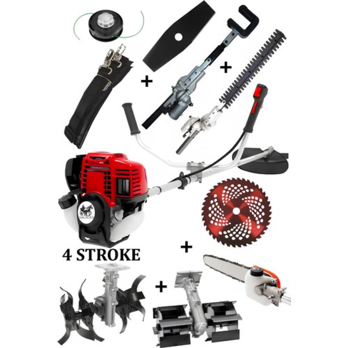 Ablacks 4 Zamanlı Profesyonel Yan Tırpan Lüks Bahçivan Seti