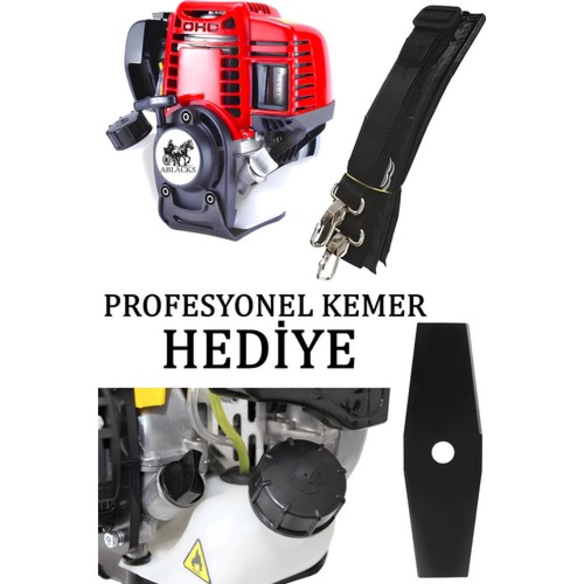 Ablacks 4 Zamanlı Profesyonel Yan Tırpan Lüks Bahçivan Seti