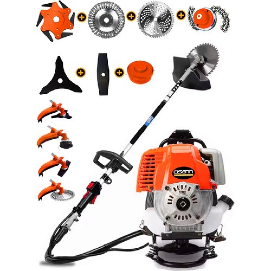 Eısenn Alman 7 In 1 W-power 20 Hp Fireprof Motor Bakır Sargılı Sırt Tipi Ot Çim Biçme Tırpan Makinası