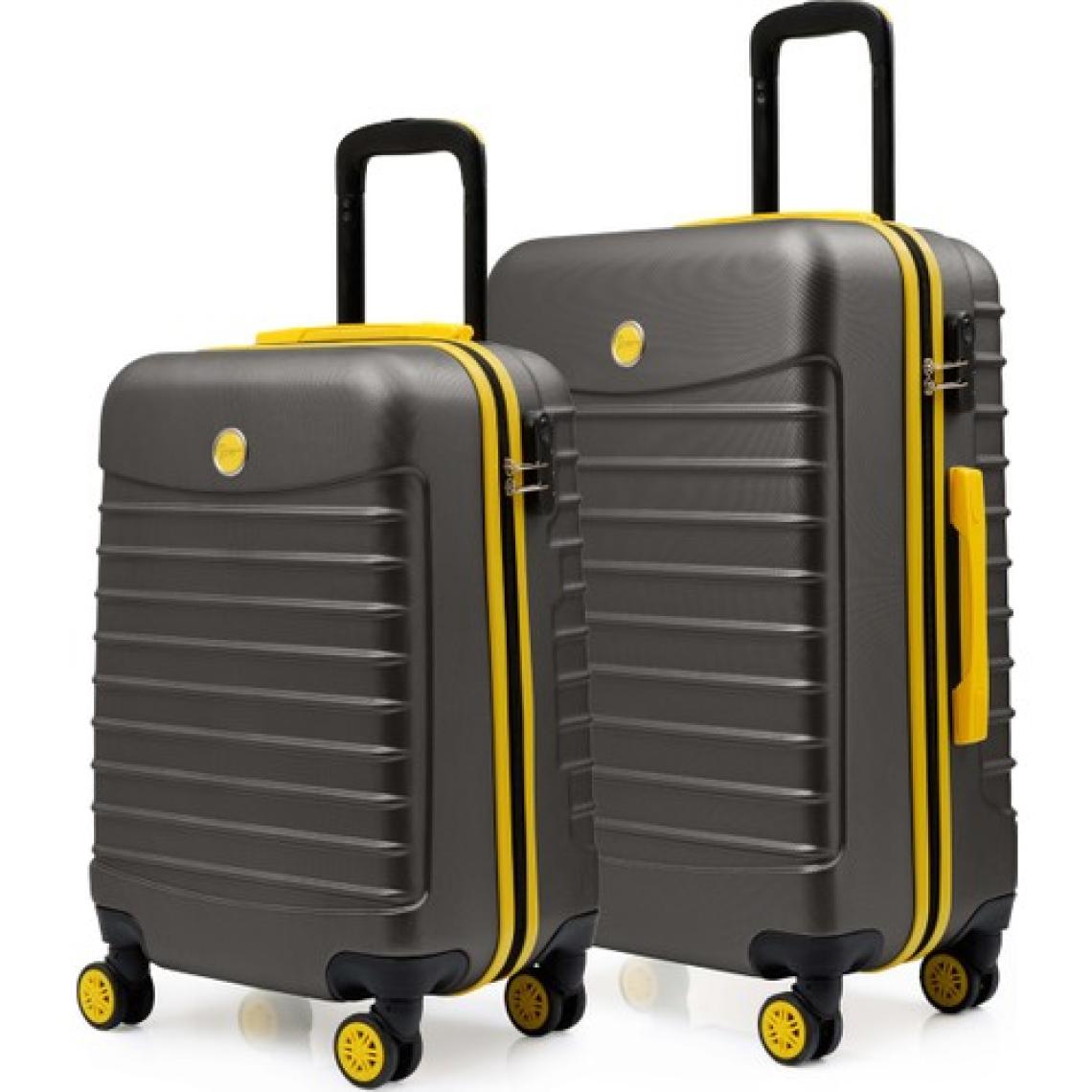 2'li Valiz Seti Orta Boy - Kabin Boy Antrasit 1168