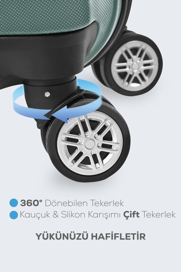 Polo&sky Spring Model Haki Renk Kabin Boy Valiz Bavul