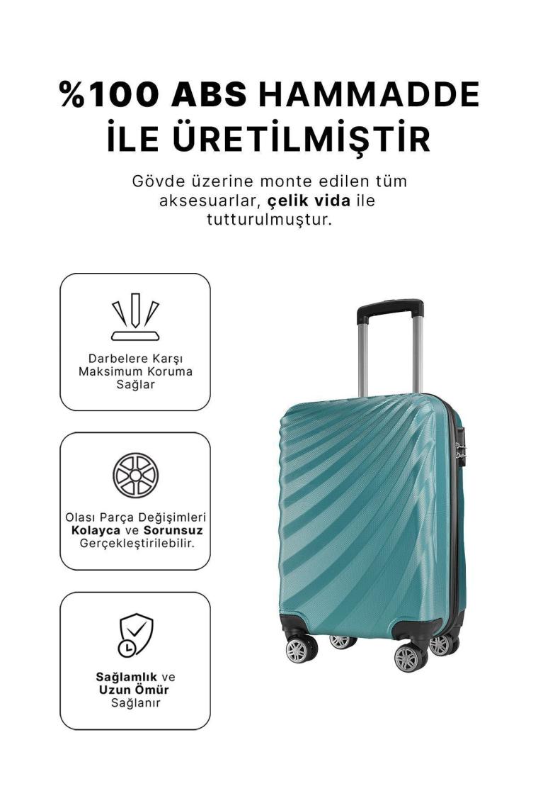 Wexta WX-300 Mint Yeşili Kabin Boy Valiz Anatolya Serisi