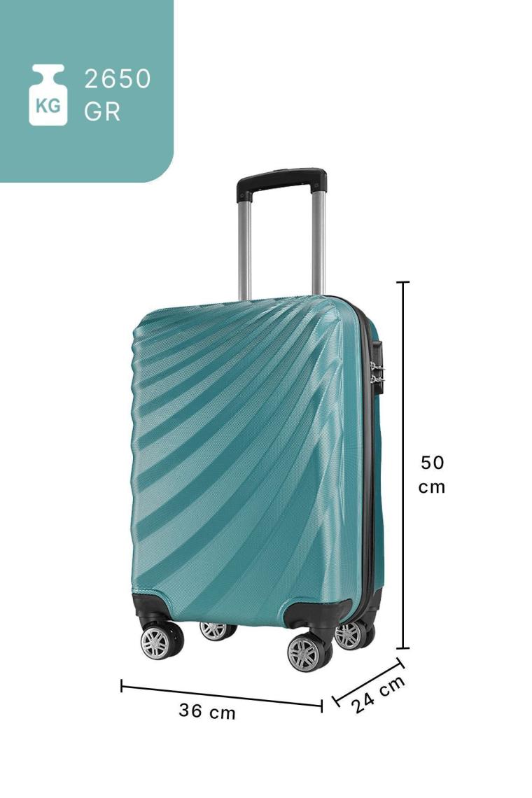 Wexta WX-300 Mint Yeşili Kabin Boy Valiz Anatolya Serisi