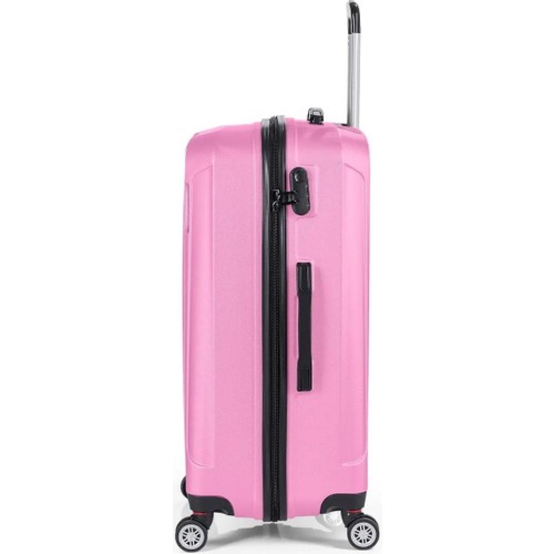 Polo&Sky Spring Model Pembe Renk 2'li Valiz Seti Kabin+Orta