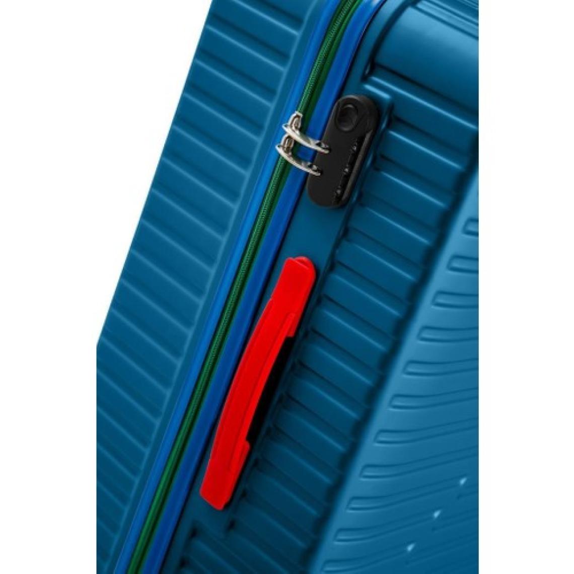 Orta Ve Kabin Boy 2'li Valiz Seti %100 Polikarbon Valiz 4x2 Teker Mavi 1088