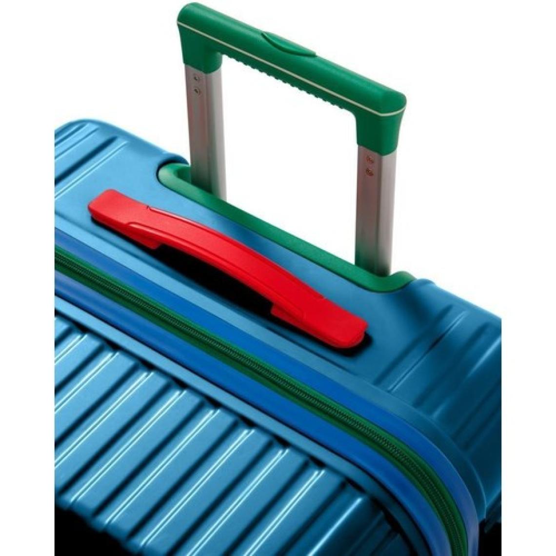 Orta Ve Kabin Boy 2'li Valiz Seti %100 Polikarbon Valiz 4x2 Teker Mavi 1088