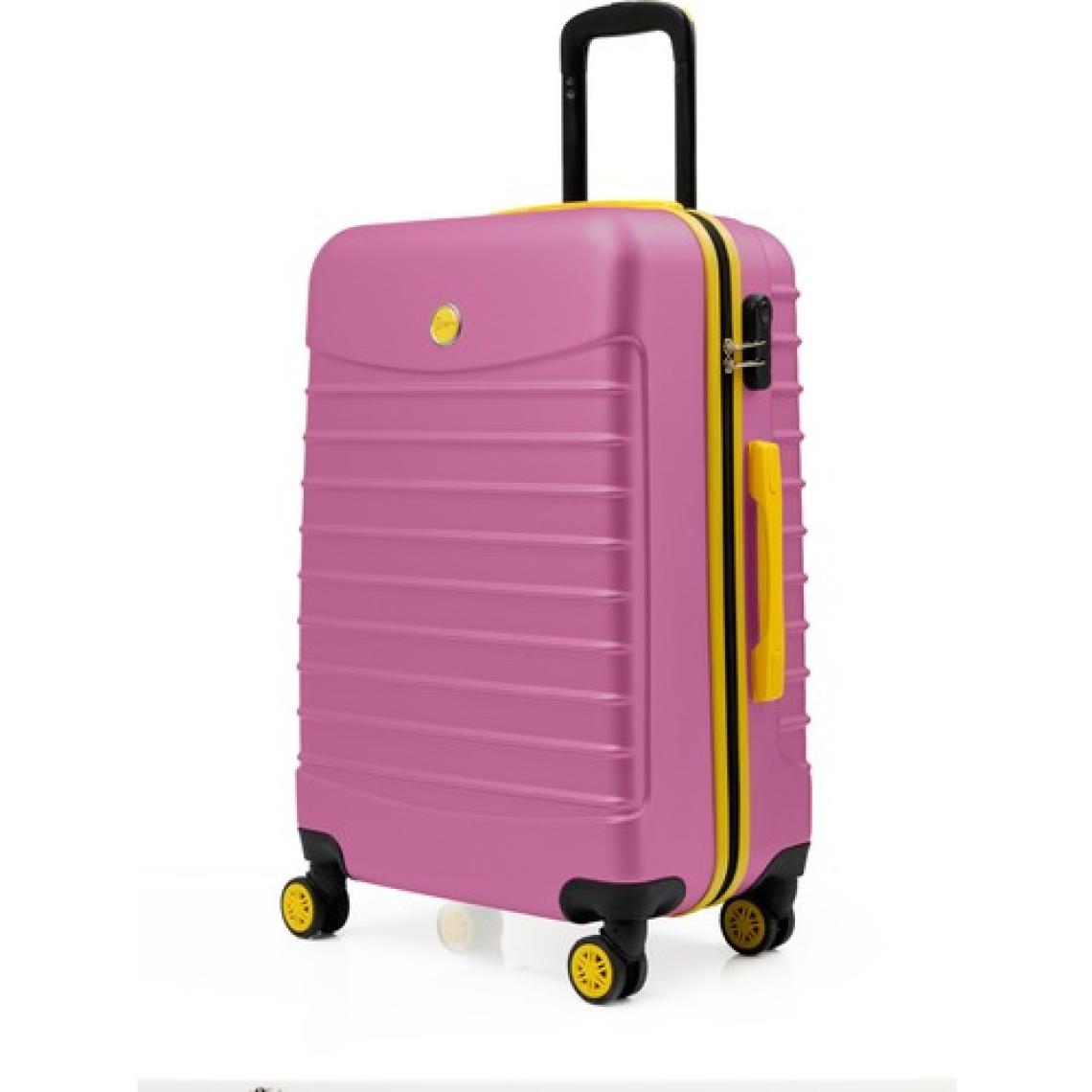 Orta Boy Valiz 4x2 Teker Pembe 1168