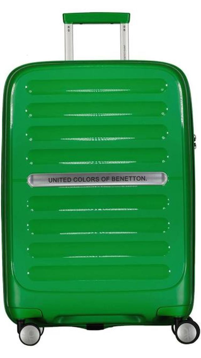 Benetton Orta Boy %100 Polipropilen Valiz Yeşil Bnt1000