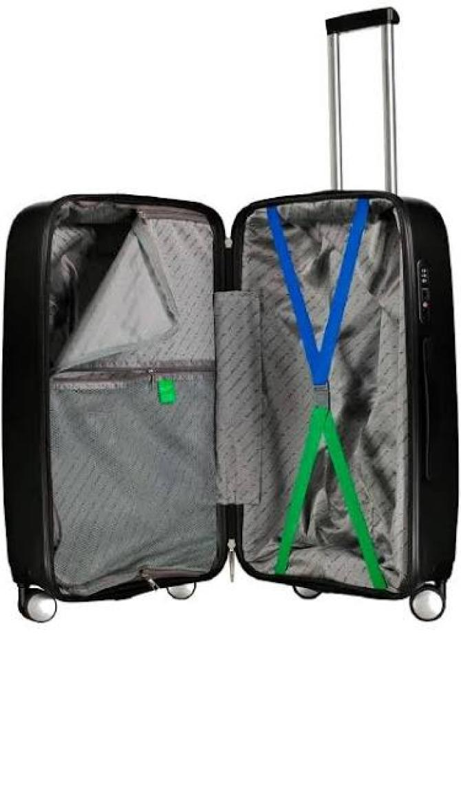 Benetton Orta Boy %100 Polipropilen Valiz Yeşil Bnt1000