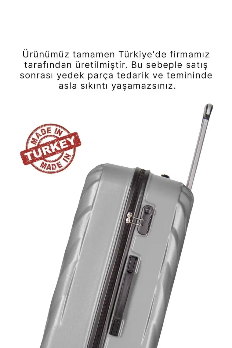 Wexta WX-300 Gümüş Büyük Boy Valiz/Bavul