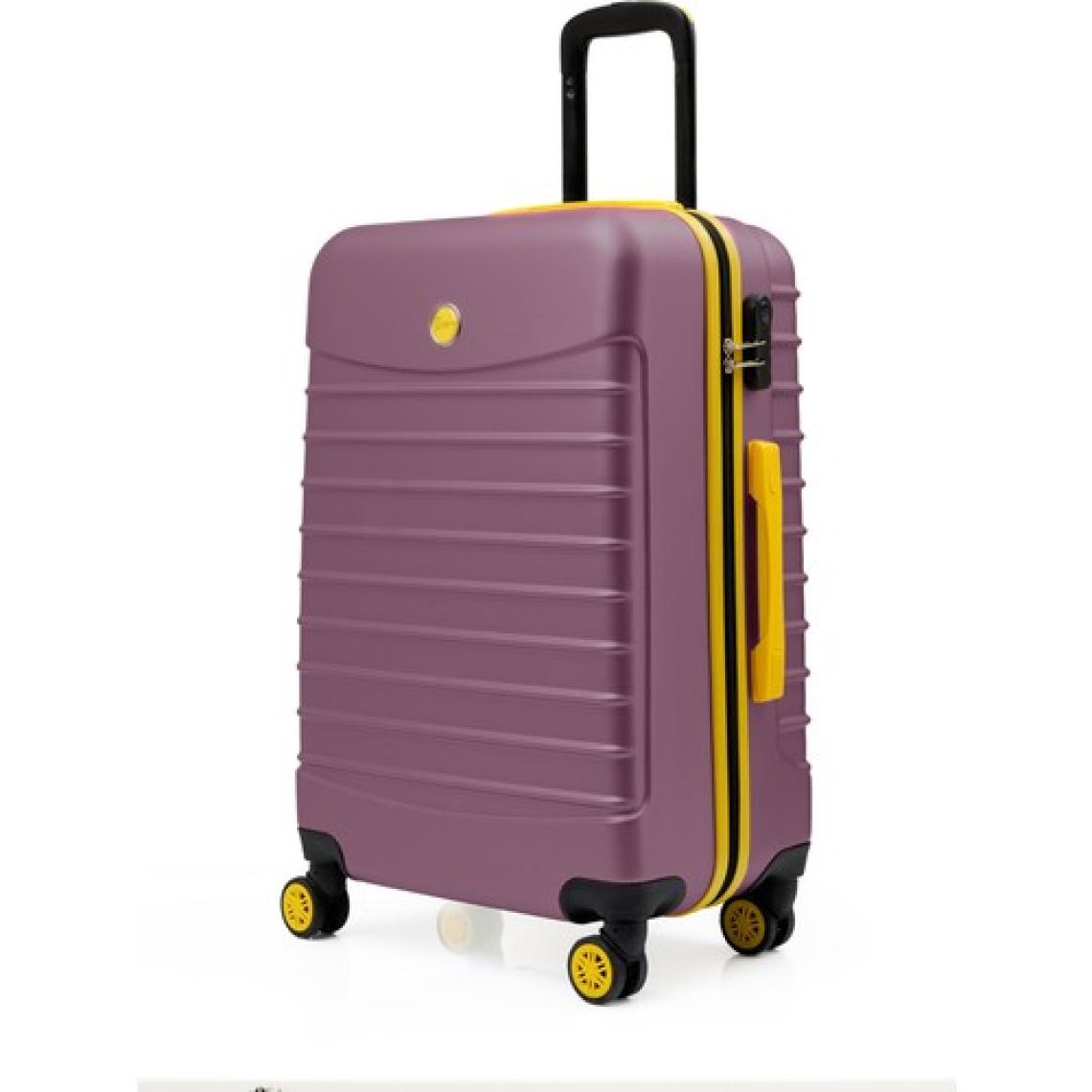 Orta Boy Valiz 4x2 Teker Rose 1168