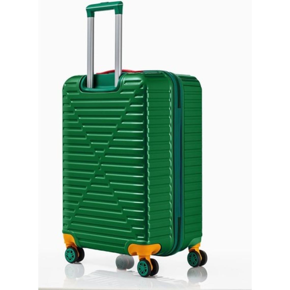Orta Ve Kabin Boy 2'li Valiz Seti %100 Polikarbon Valiz 4x2 Teker Yeşil 1088