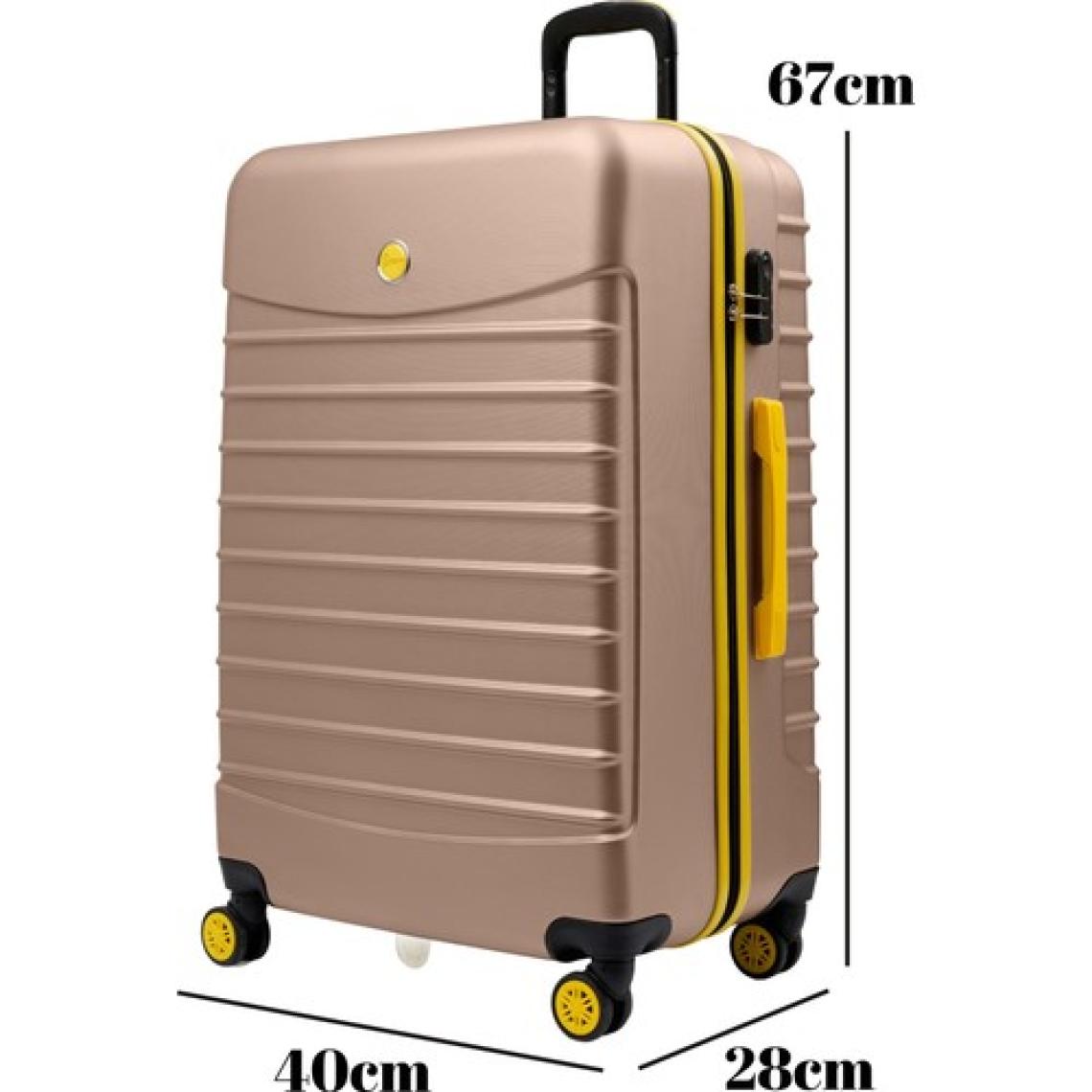 Orta Boy Valiz 4x2 Teker Altın 1168