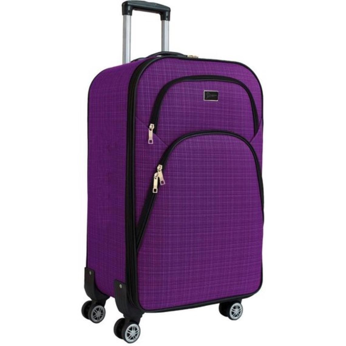 Kabin Boy 4 Teker Kumaş Valiz Mor 1081