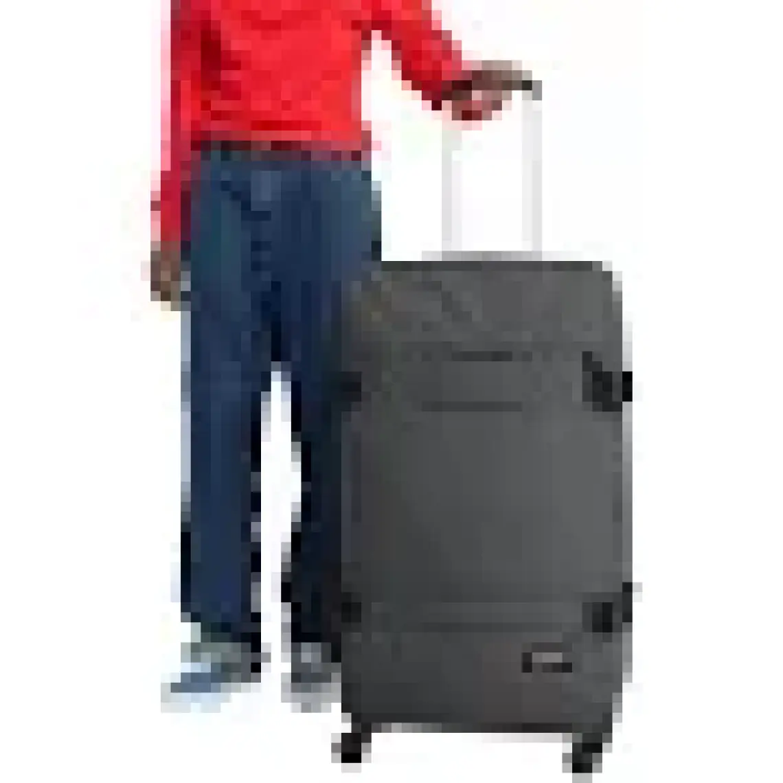Eastpak Transit'R 4 L Black Denim Valiz