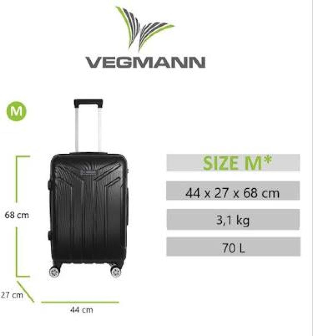 Vegmann Vela Antrasit Orta Boy Valiz