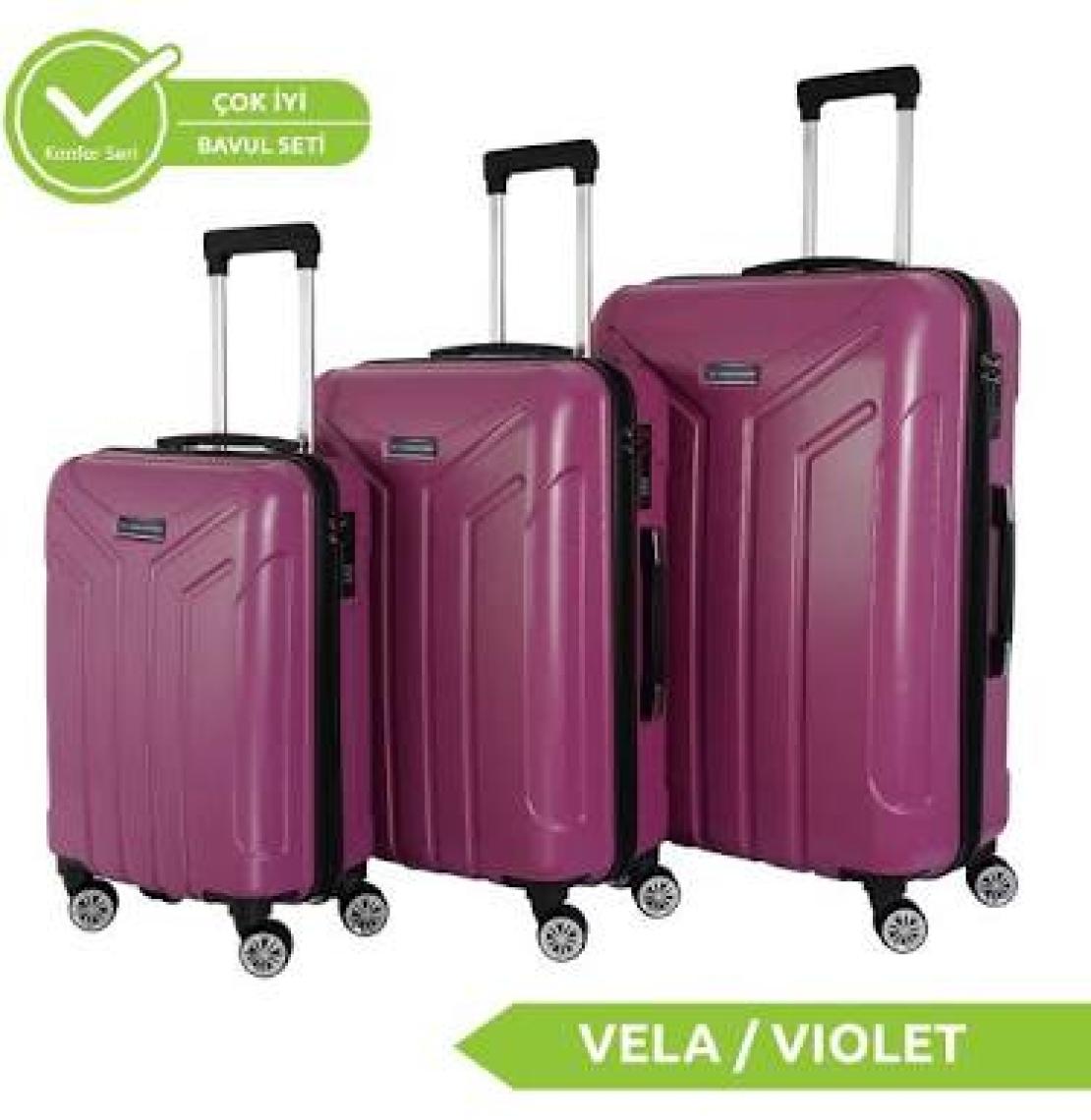 Vegmann Vela Violet 3'lü Valiz Seti