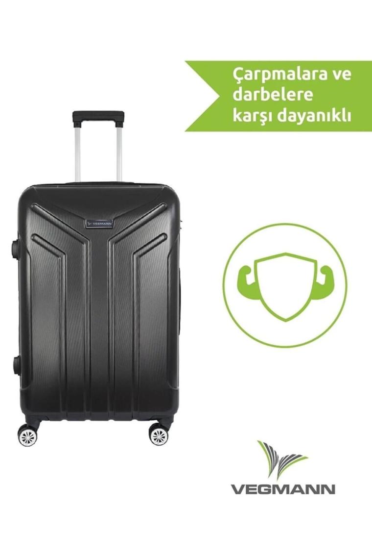 Vegmann Vela Sarı 3 Lü Valiz Seti