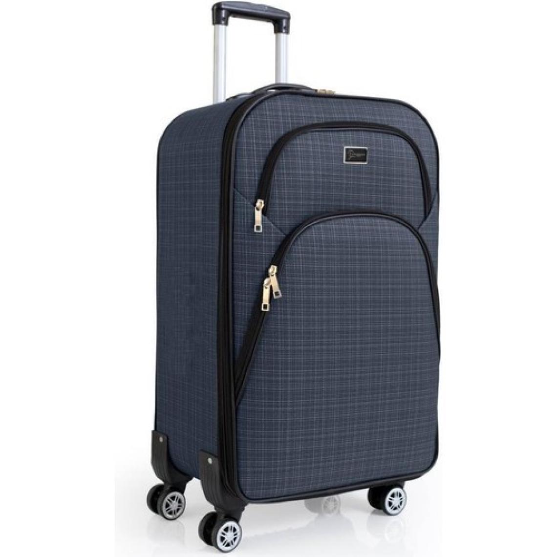 Kabin Boy 4 Teker Kumaş Valiz Lacivert 1081