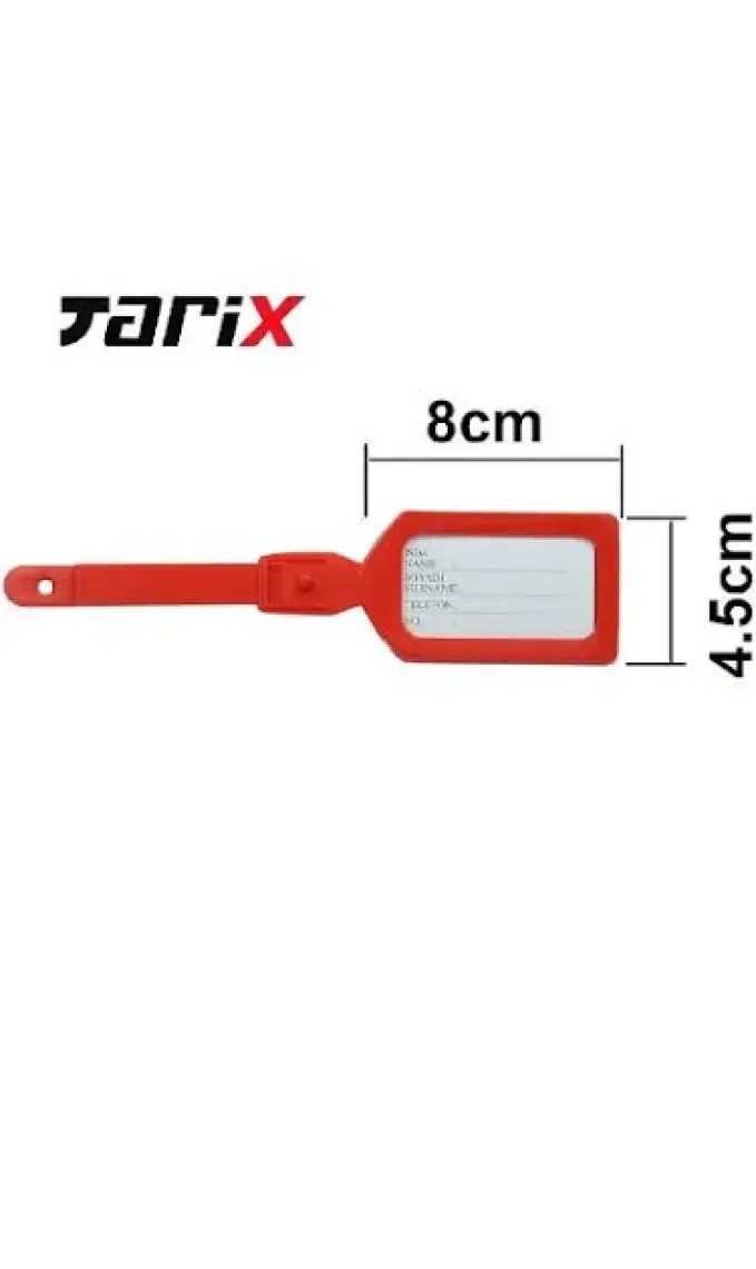 Tarix 4 Adet Sarı Valiz Kemeri + 2 Adet Kırmızı Valiz Etiketi