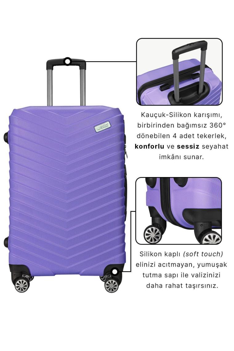 Wx-1001 Mor Büyük Boy Valiz