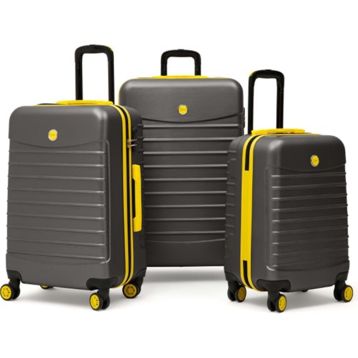 3'lü Valiz Seti Büyük Boy - Orta Boy - Kabin Boy Antrasit 1168