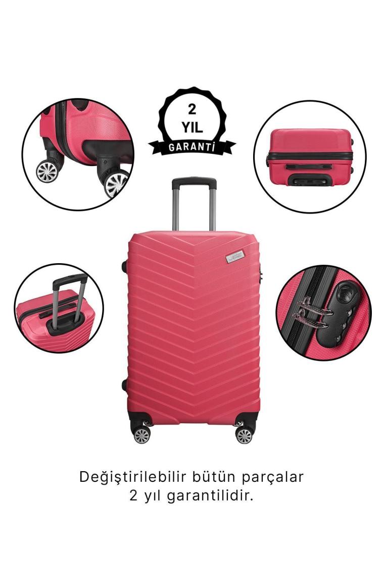 Wx-1001 Fuşya Orta Boy Valiz