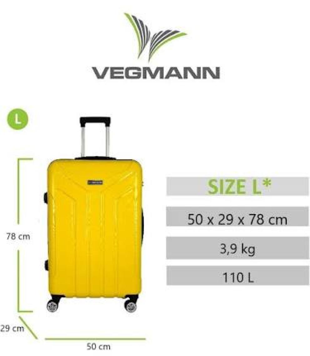 Vegmann Vela Su Yeşili Büyük Boy Valiz