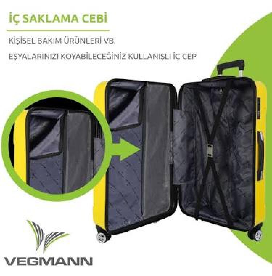 Vegmann Vela Su Yeşili Büyük Boy Valiz
