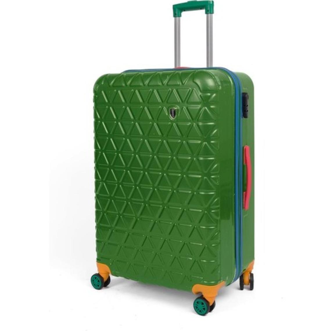 Orta Boy %100 Polikarbon Valiz 4x2 Teker Yeşil 1089