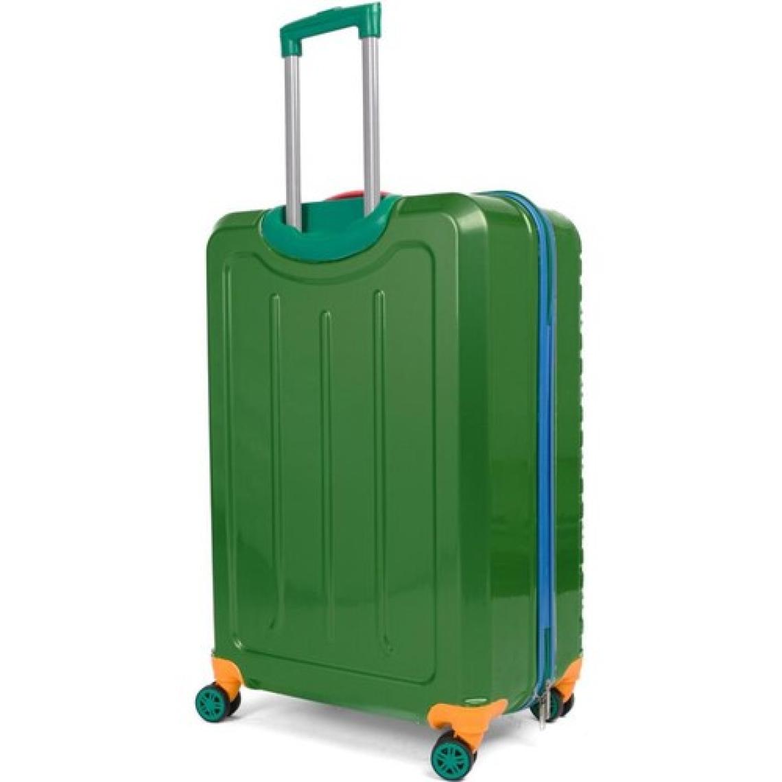 Orta Boy %100 Polikarbon Valiz 4x2 Teker Yeşil 1089