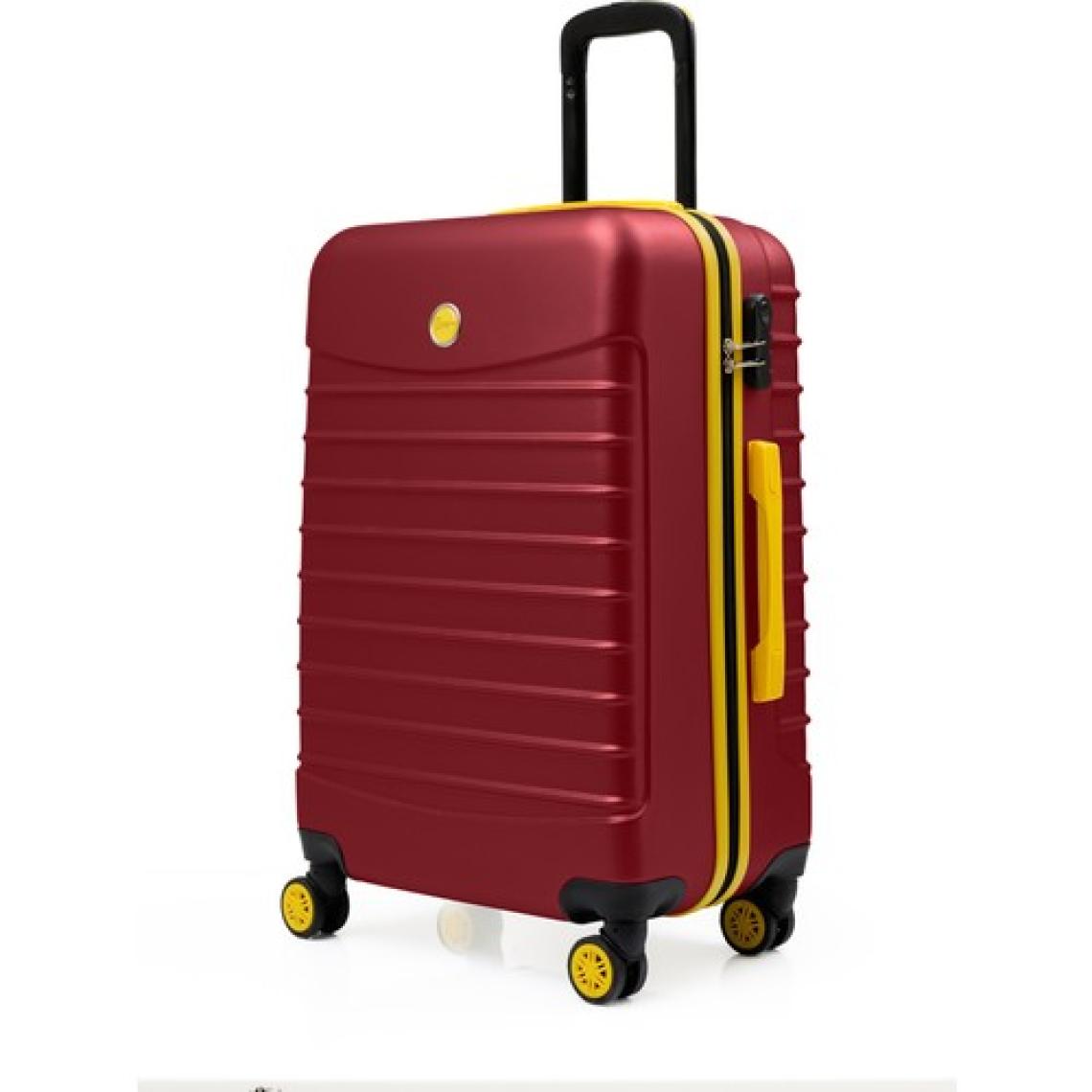 Orta Boy Valiz 4x2 Teker Bordo 1168