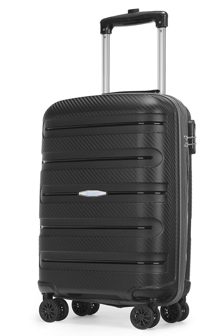 Wexta WX-PP13 Carbon Polıpropılen Siyah Kabin Boy Valiz
