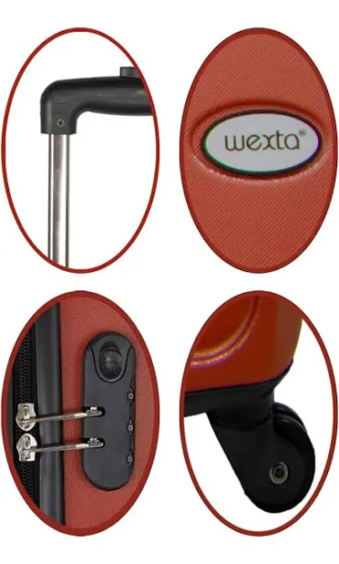 Wexta WX-210 Kırmızı Orta Boy Valiz / Seyahat Valizi