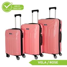 Vegmann Vela Pembe 3 Lü Valiz Seti