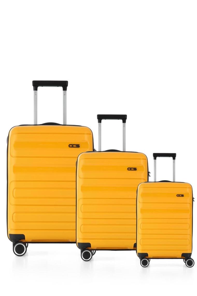 Ççs Sarı Ççs 5225 Polipropilen 3 Lü Valiz Seti