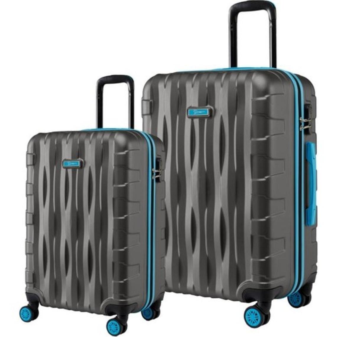 2'li Valiz Seti Orta Boy - Kabin Boy Antrasit 1167