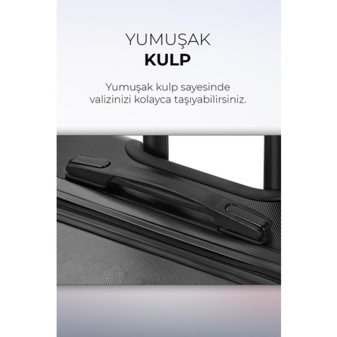 Polo&Sky Spring  Model Siyah Renk Orta Boy Valiz Bavul