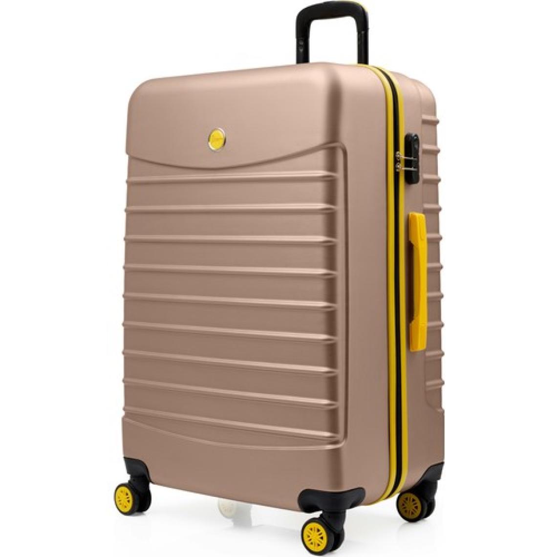 3'lü Valiz Seti Büyük Boy - Orta Boy - Kabin Boy Altın 1168