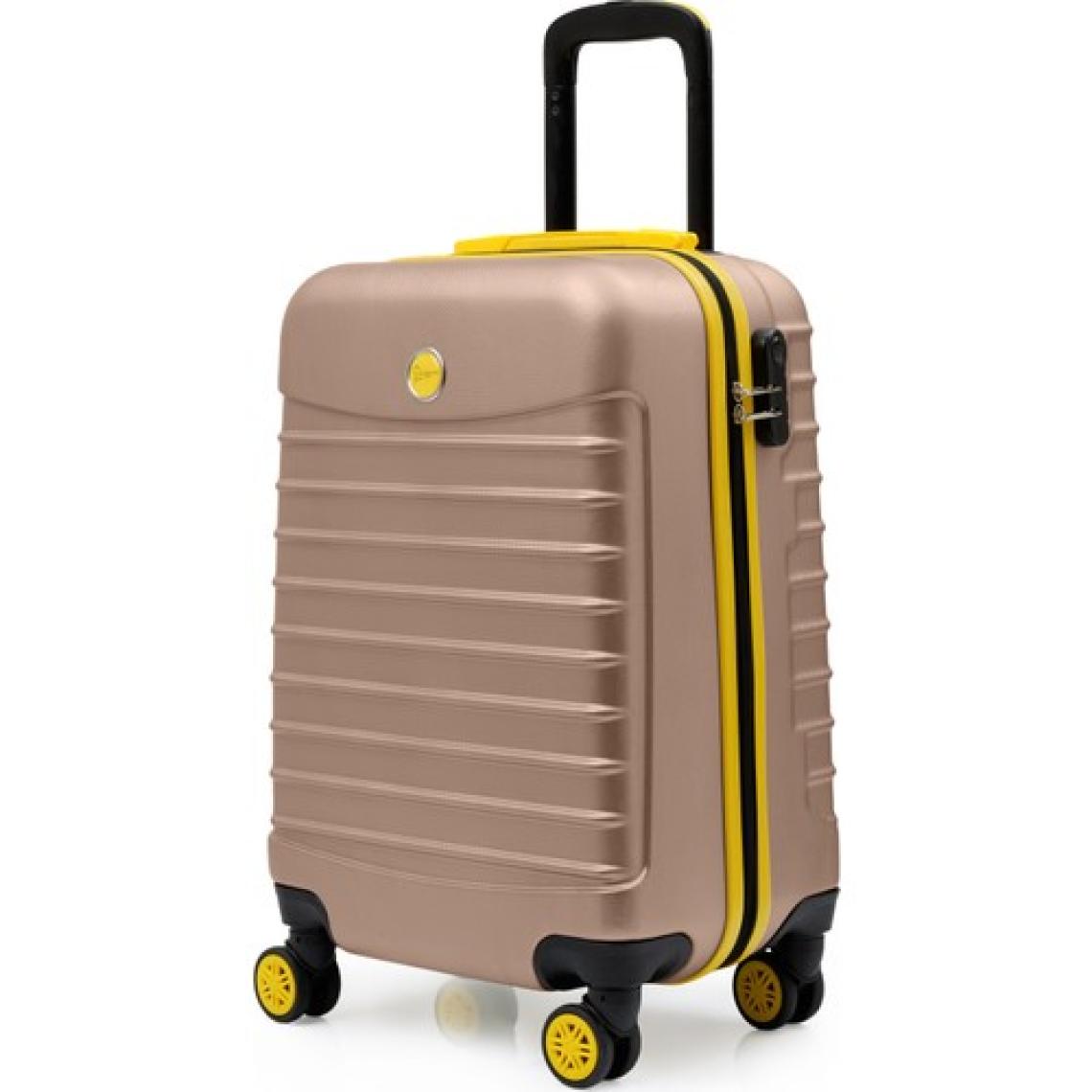 3'lü Valiz Seti Büyük Boy - Orta Boy - Kabin Boy Altın 1168